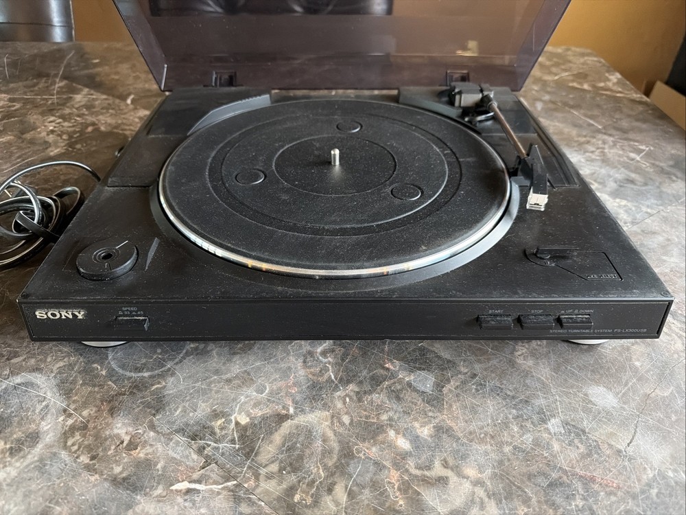 Sony PS-LX300USB Stereo Turntable System Record Player Fully Tested Working!