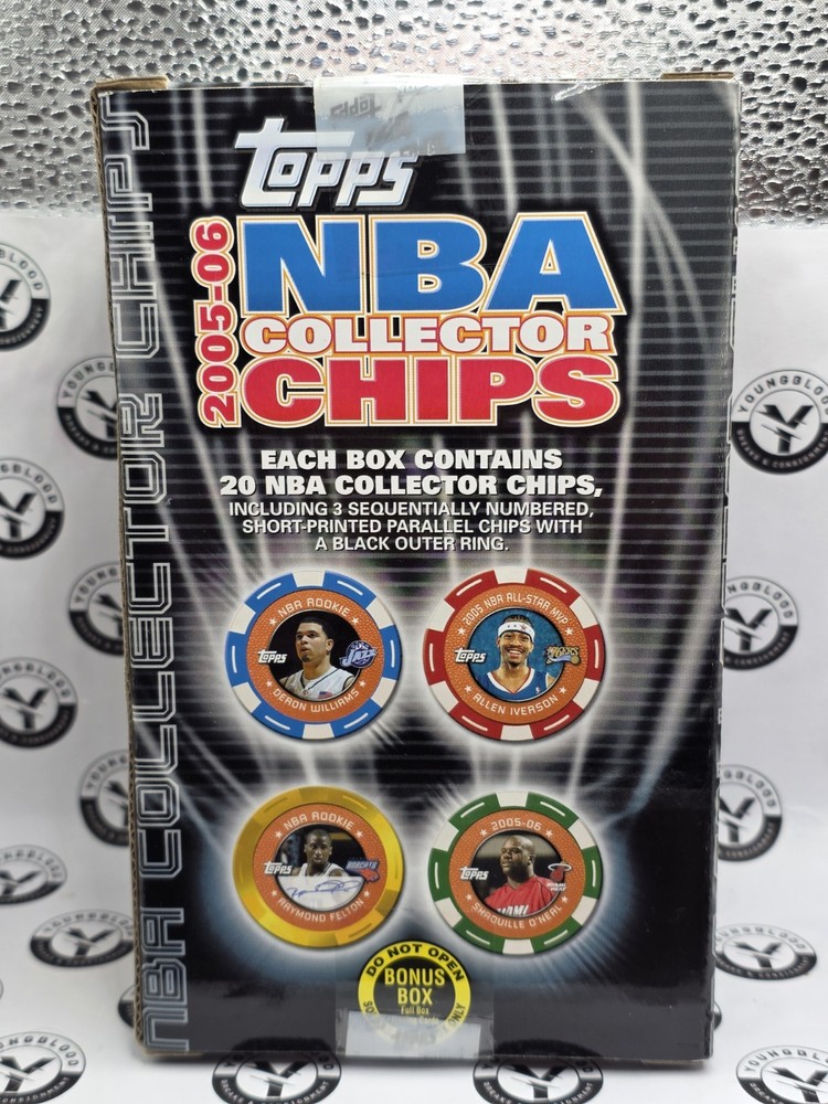 2005-06 TOPPS CHIPS SEALED BLASTER BOX - 20 CHIPS - VERY RARE - KOBE - LEBRON??