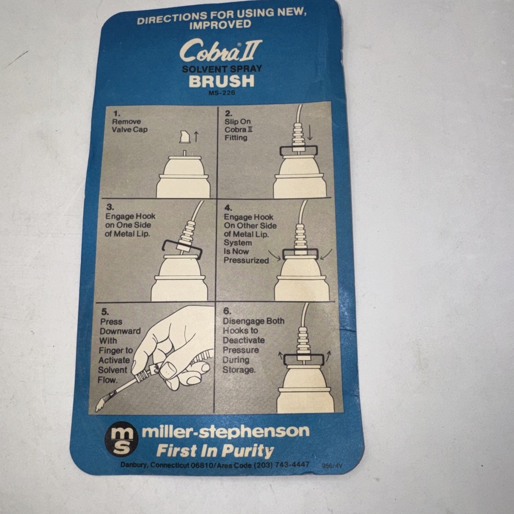 Cobra II Solvent Spray Brush MS-226