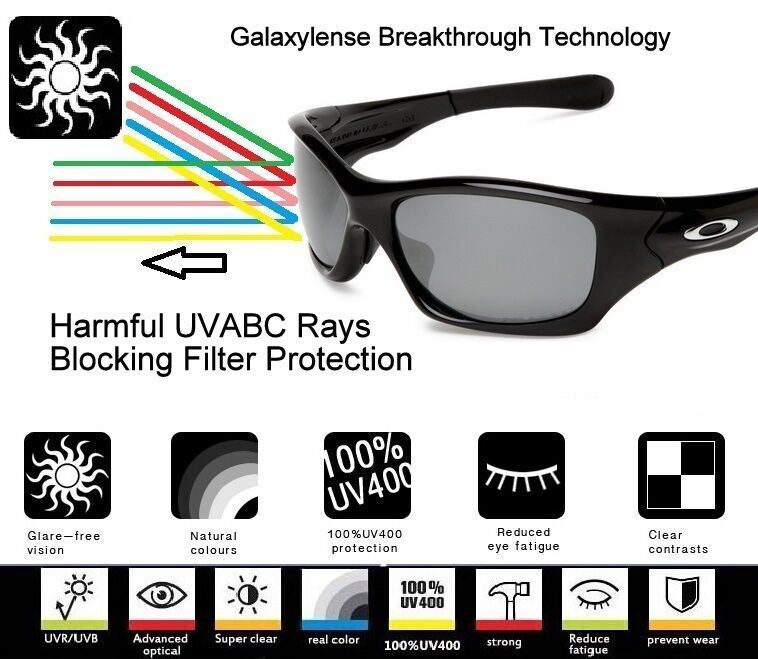 Galaxy Replacement Lenses For Oakley Radarlock Path Black Polarized 100% UVAB