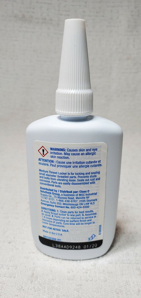 NEW PRO SOURCE 22004 MEDIUM STRENGTH THREADLOCKER 35ml