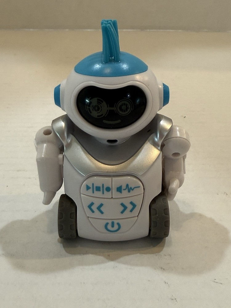 HEXBUG MoBots Ramblez Voice Changing Sidekick Blue~Lights, Sounds Robot Tested