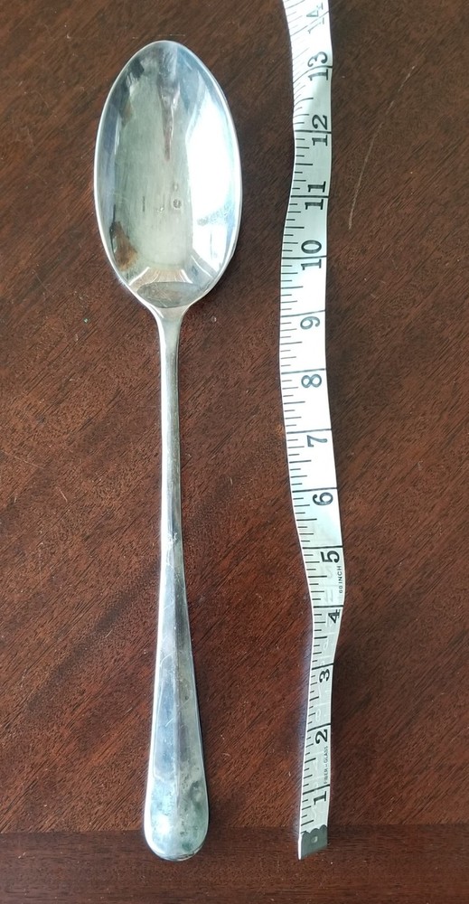Leonard 13" Silverplate Serving Spoon Italy