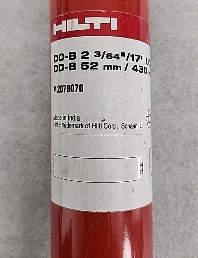 Hilti DD-B 2 3/64" 17 " UCL