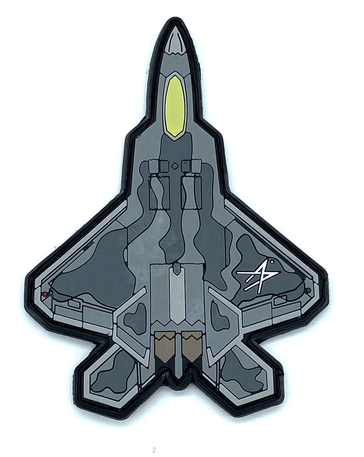 Lockheed Martin® F-22 Raptor®, 5 inch PVC Patch with Hook and Loop