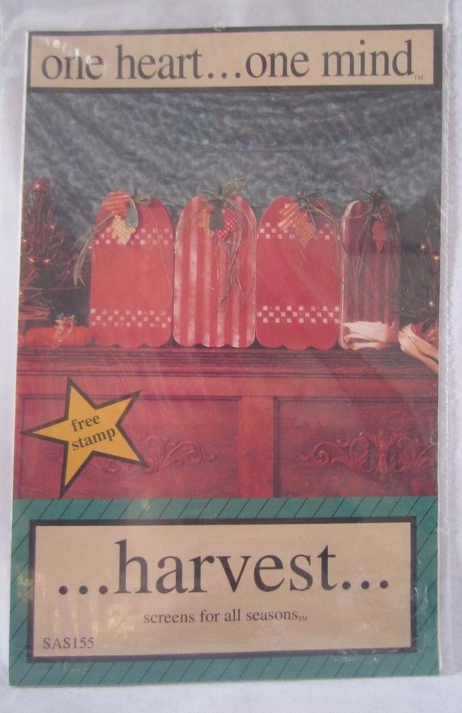 One Heart . . .One Mind . .Harvest Fall Screen Wood Pattern ONLY