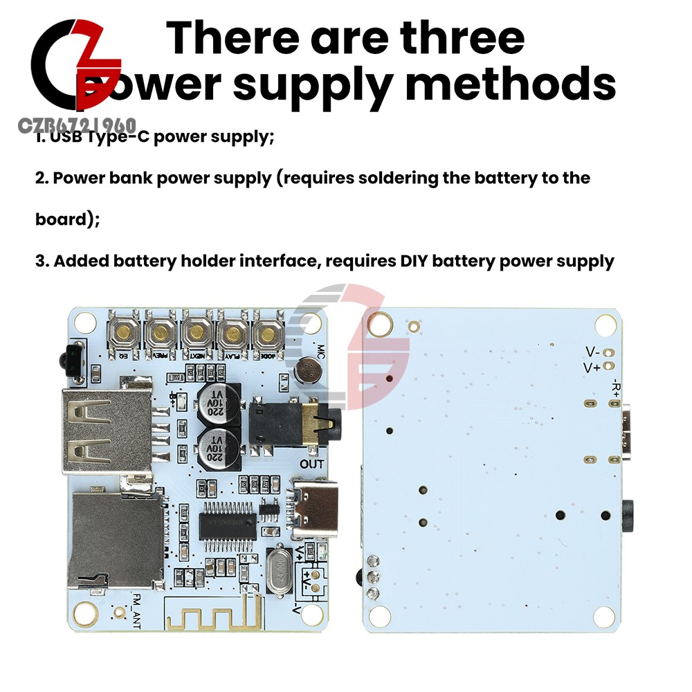 Audio Receiver Board Module Player Bluetooth 5.4 Lossless Decoder Module Type-C