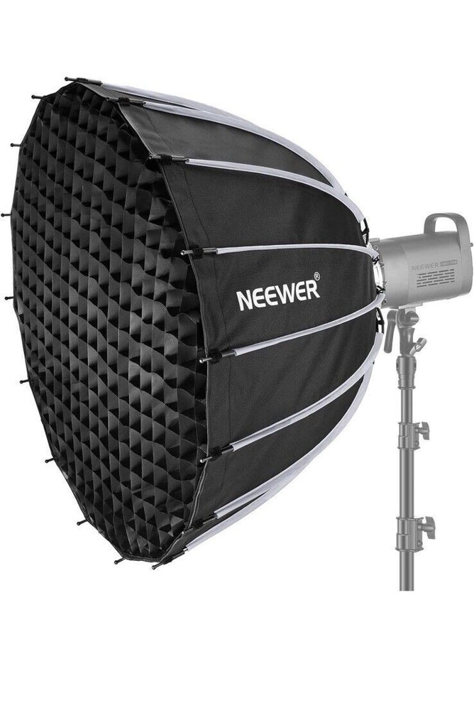 NEEWER 33inch/85cm Parabolic Softbox Quick Set up Quick Folding
