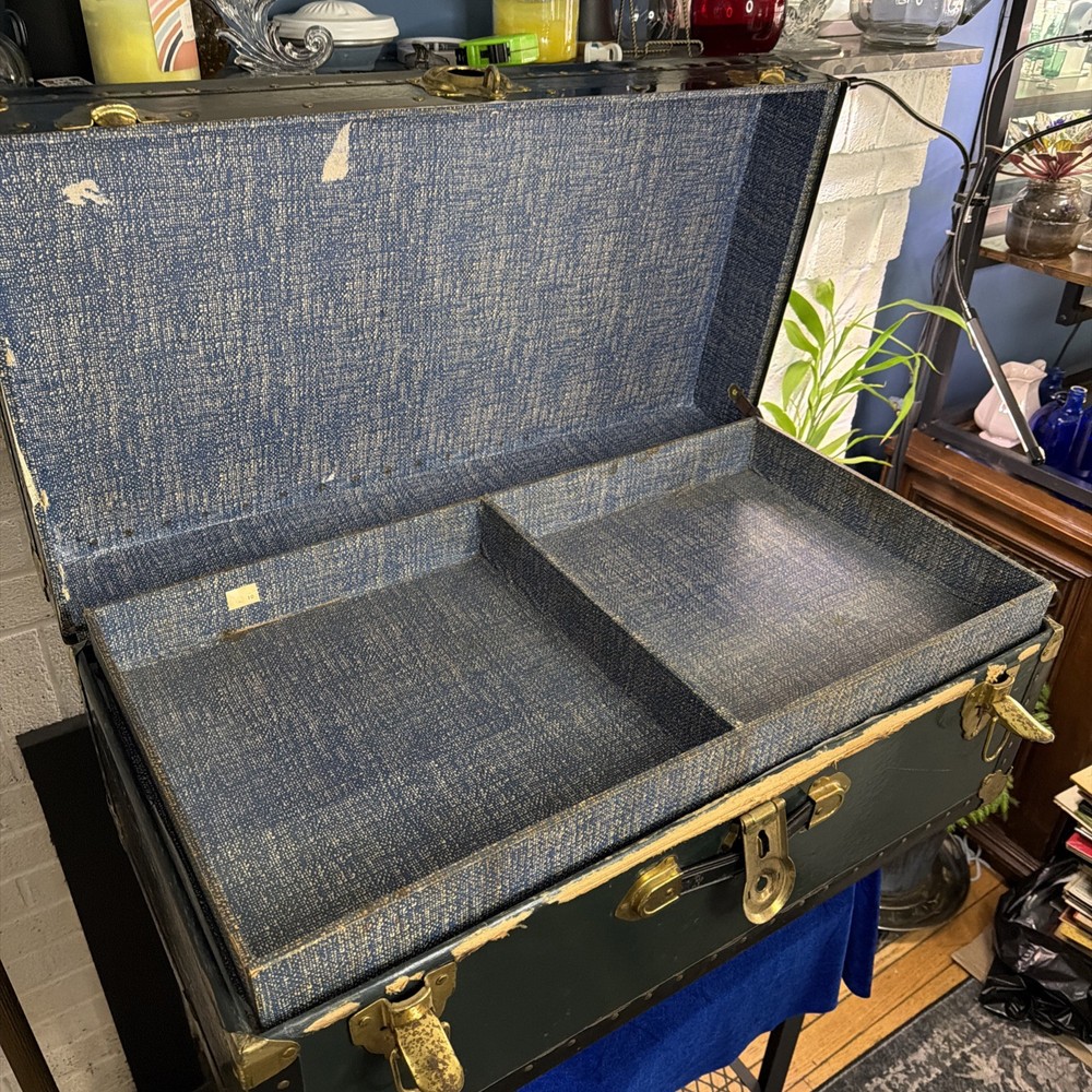 Vintage Herald Steamer Trunk
