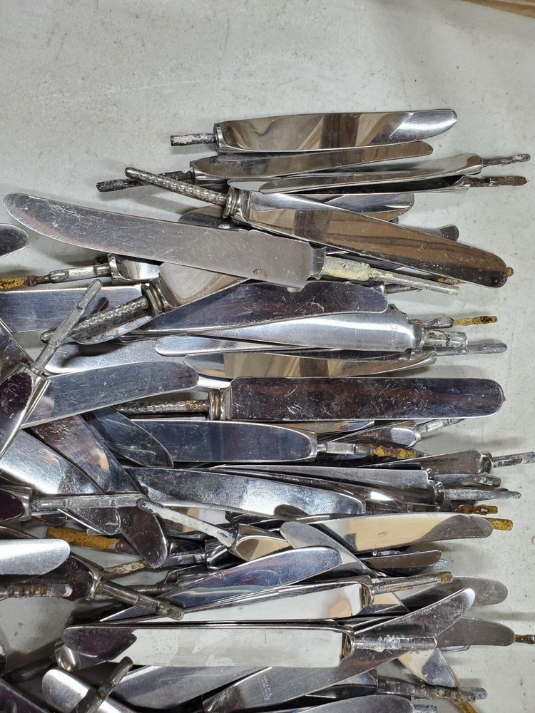 150=STAINLESS DINNER KNIFE BLADES FOR CRAFTING