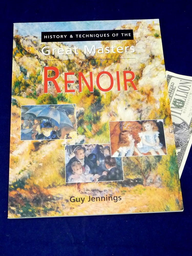 RENOIR HISTORY TECHNIQUES GUY JENNINGS GREAT MASTERS ART BOOK