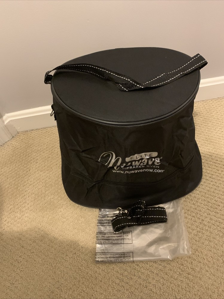 NuWave Pro Infrared Oven REPLACEMENT Canvas Zipper Storage Carry Bag Case Strap