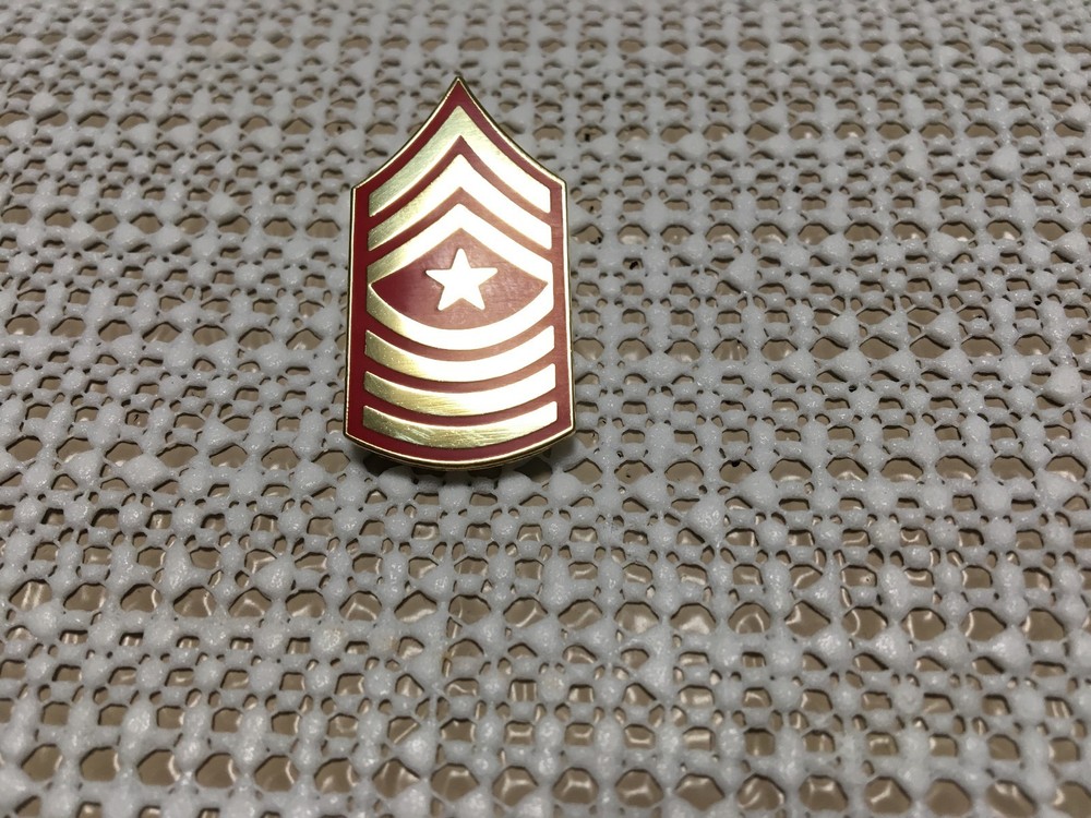 USMC SERGEANT MAJOR E-9 RANK PIN 1&3/8TH INCHES