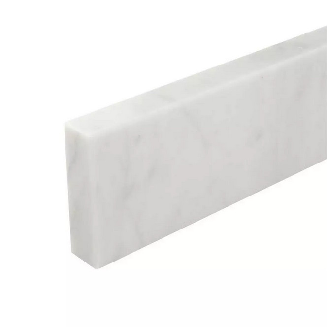 Signature hardware 25" Marble Vanity Backsplash - 3cm - Carrara