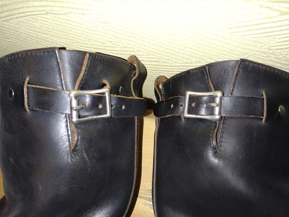 WHITE'S Boots Leather Black Nomad Engineer Boots Size 9FF