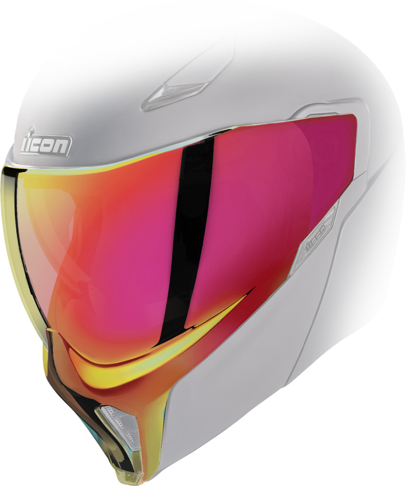 ICON Threshold Shield Calypso Red Replacement Helmet Face Shield DOT approved