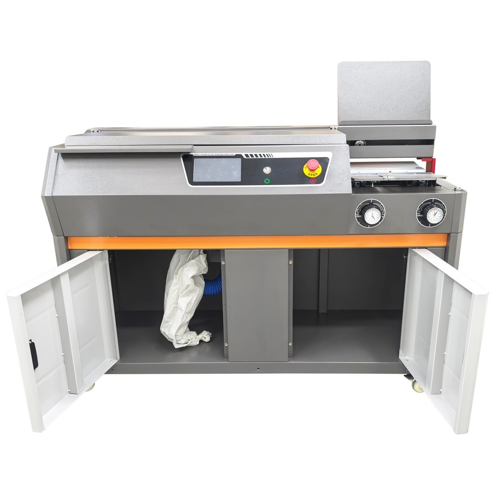 A4 Automatic Book Binding Machine 220V Side-Glued Book Binder 7" Touch Screen US