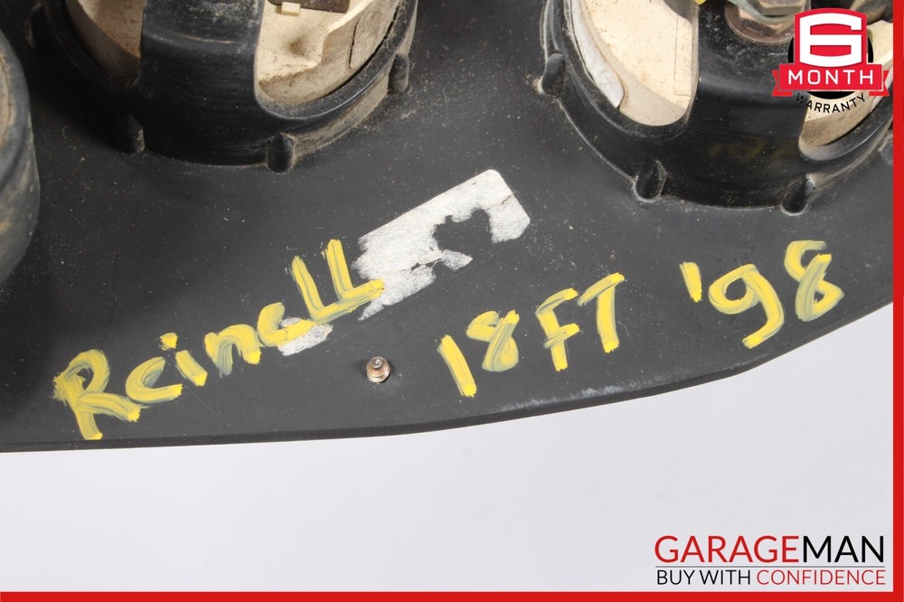 Mercruiser Dash Ignition Cylinder Fuel Volts Indicator Trim Panel Assembly