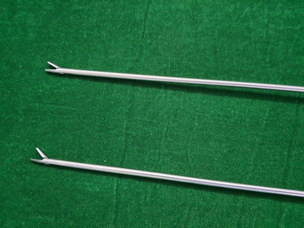 2pc Laparoscopic Needle Holder Curvd Jaw 5mmx330mm Endoscopy Instruments