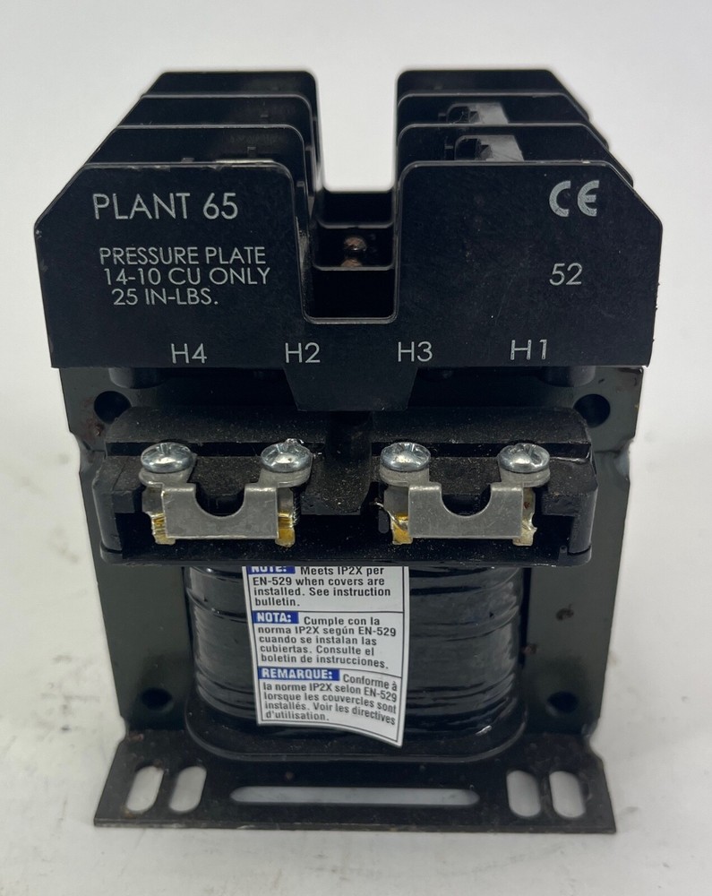 Square D Ind. Control Transformer 9070TF75D1 & LR21455 Quick-Connect Term (6446)