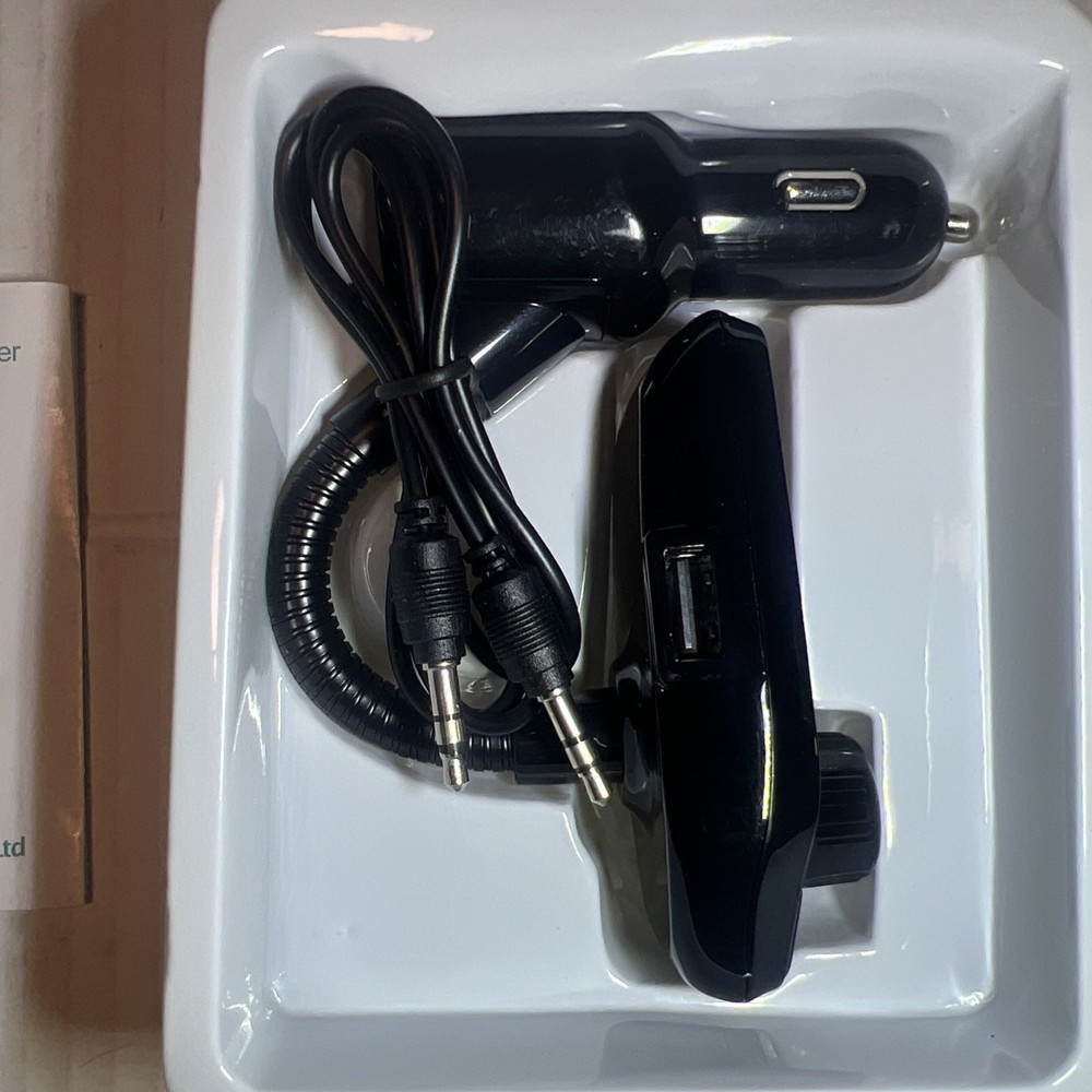 New Bluetooth RM100 Multifunction Wireless Car FM Transmitter Kit- Black