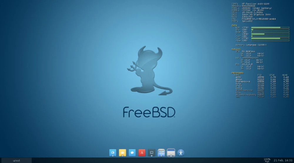 Free BSD 14.3 Linux Desktop Live/Installer MultiBoot USB | (64-bit & 32-bit)