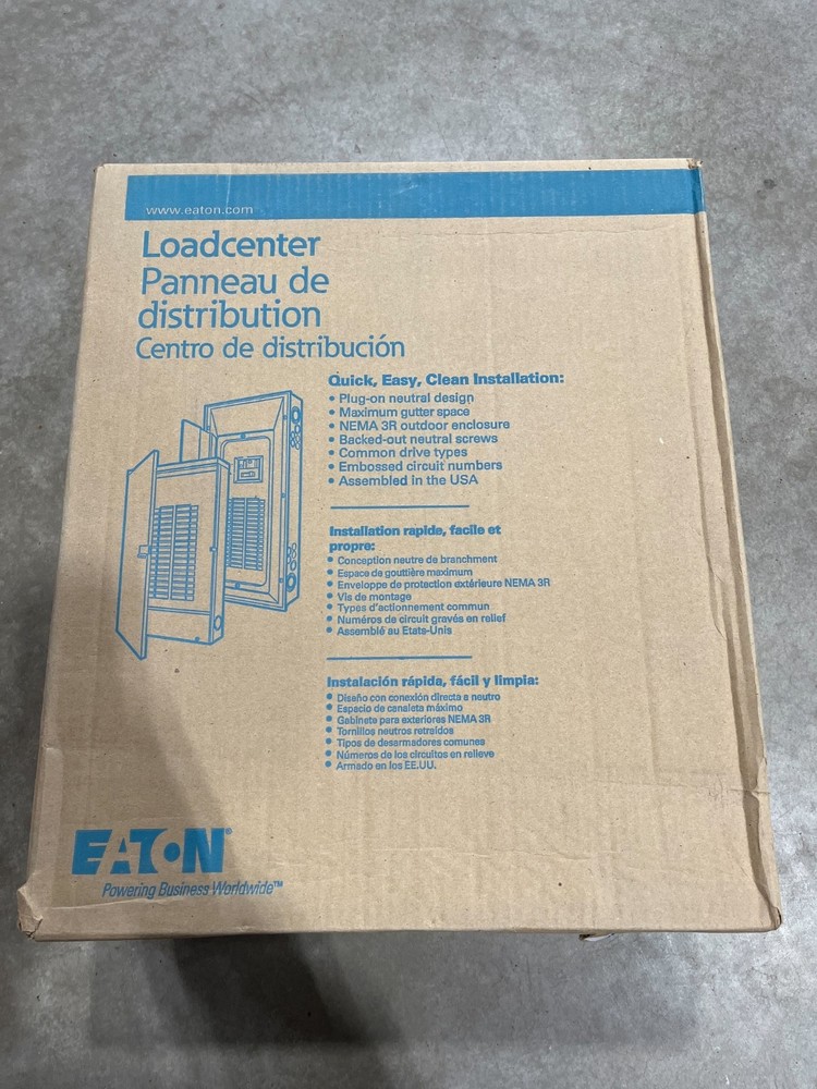 Eaton 125 Amp 12-Space Panel (CHP12L125R)