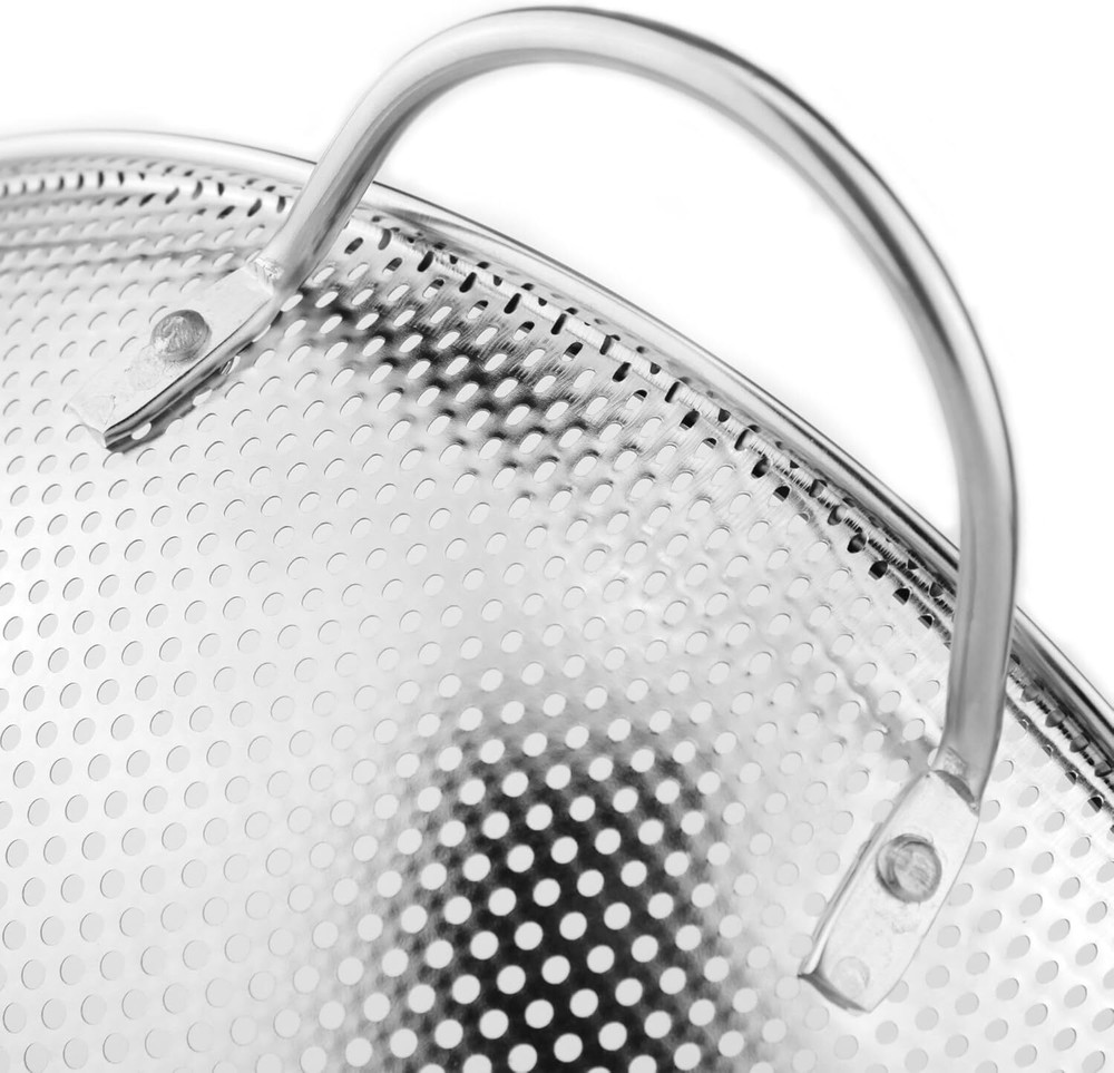 DLD Stainless Steel Micro-Perforated 5-Quart Colander - 5-Quart​​​​