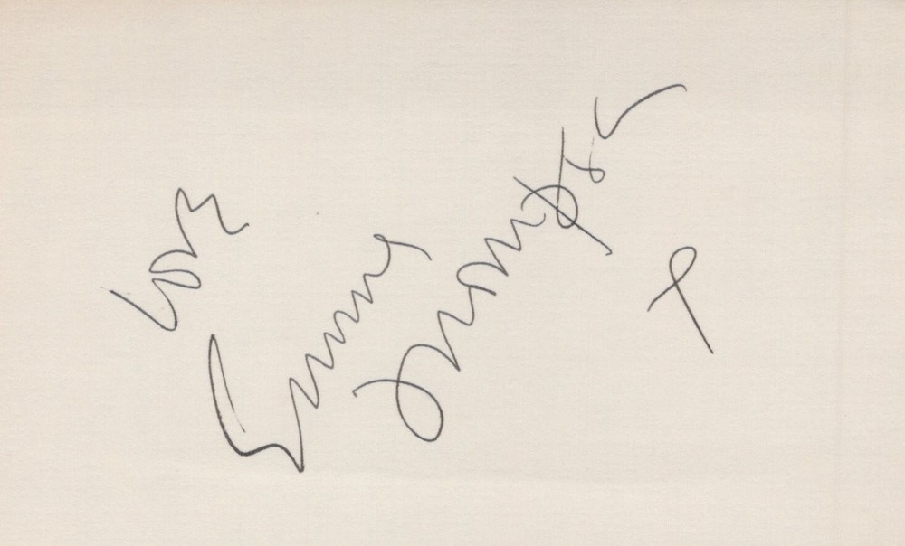 Emma Thompson signed 3x5 index card Vintage
