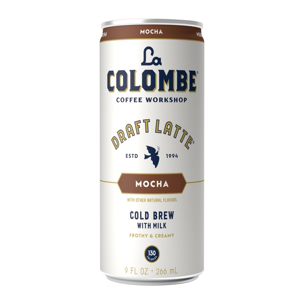 La Colombe Mocha Draft Latte - 9 Fluid Ounce, 4 Count - Cold-Pressed Espresso