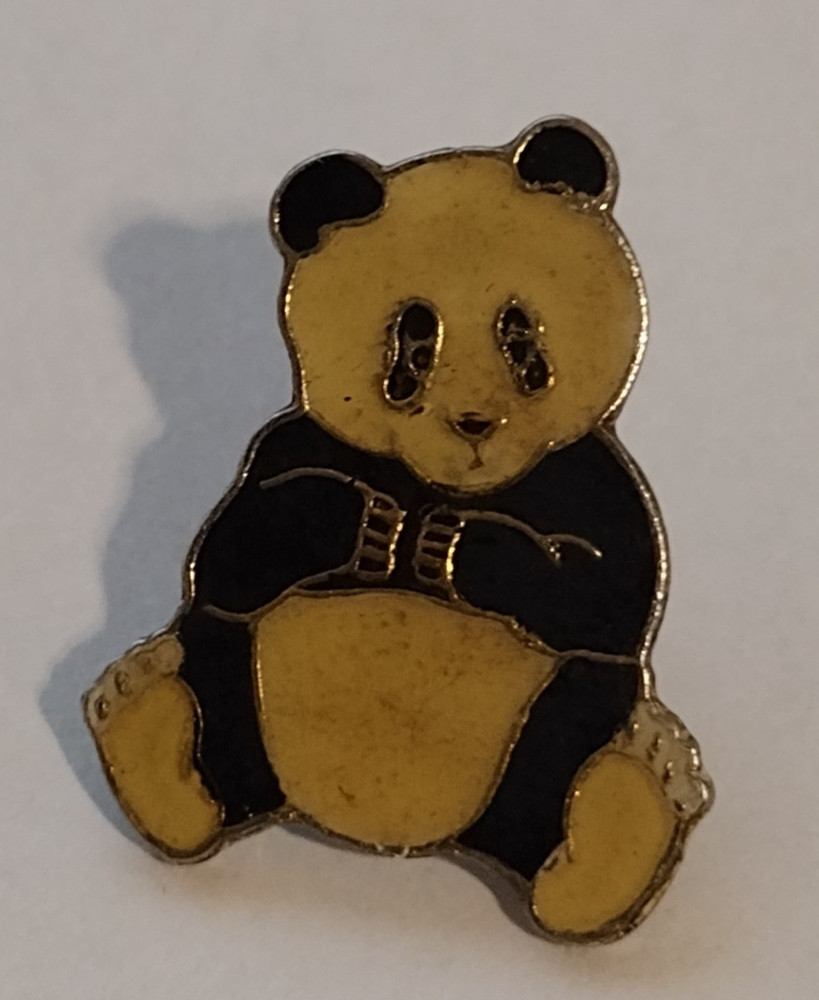 Panda Bear Sitting Small Tack Pin