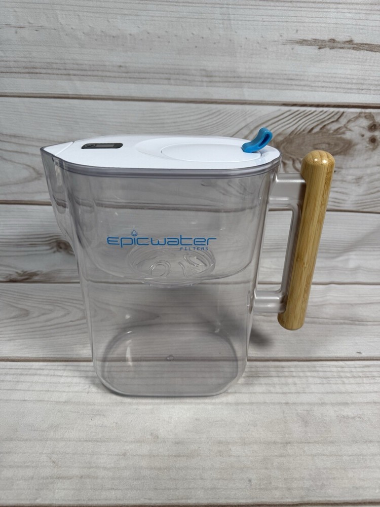 Epic Pure Drinking Water Filter Pitcher BPA Free with Digital Filter Countdown