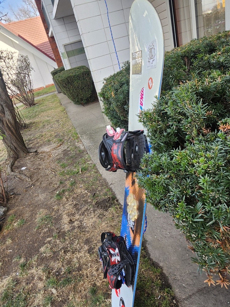 Burton Snowboard With Sims Bindings