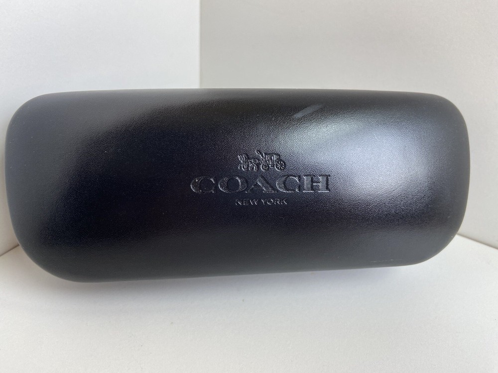 New COACH Black Eyeglasses Case .