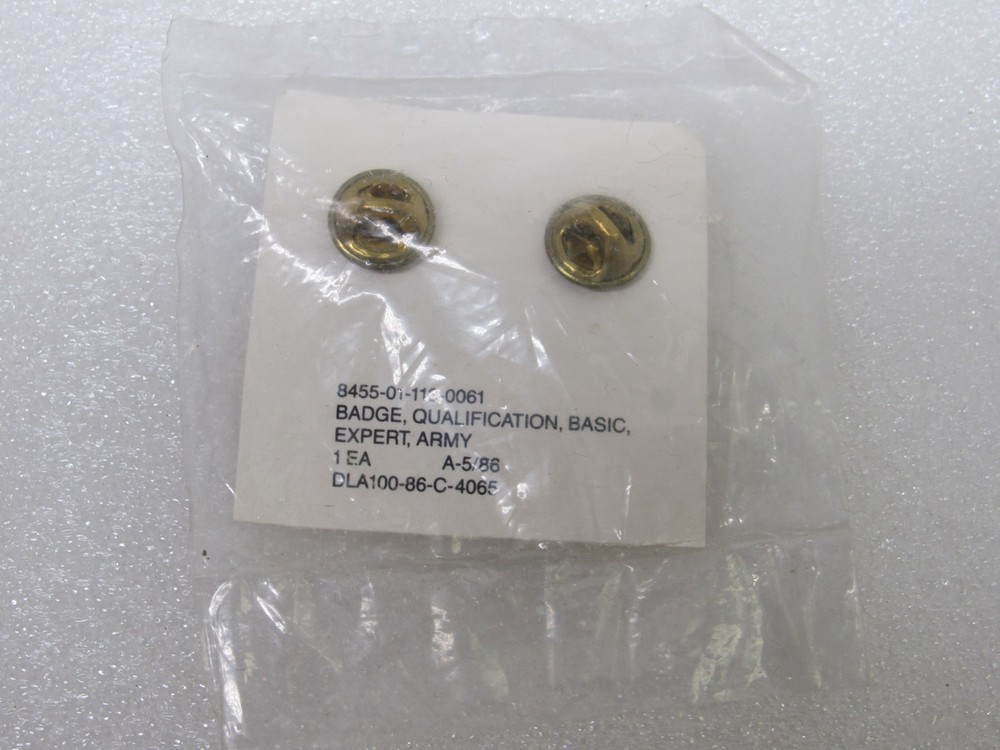 US Army Basic Expert Qualification Badge New & Sealed Desert Storm Era 05/91