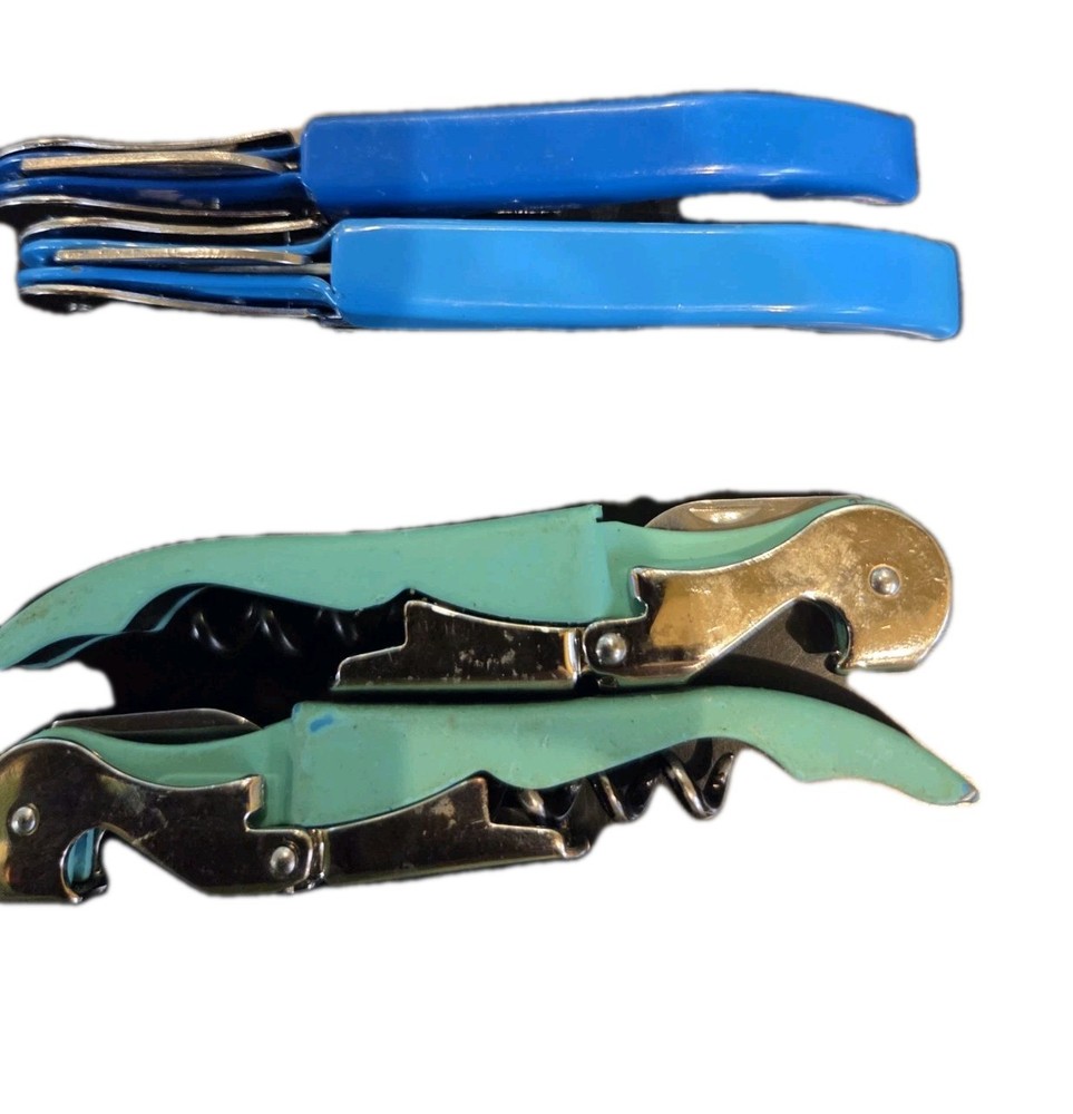 Corkscrew Doubled Hinged Waiters Wine Beer Bottle Opener Cutter