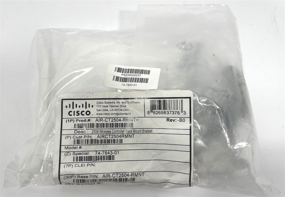 New Cisco AIR-CT2504-RMNT Rack Mount Kit for Cisco 2504 Wireless Controller