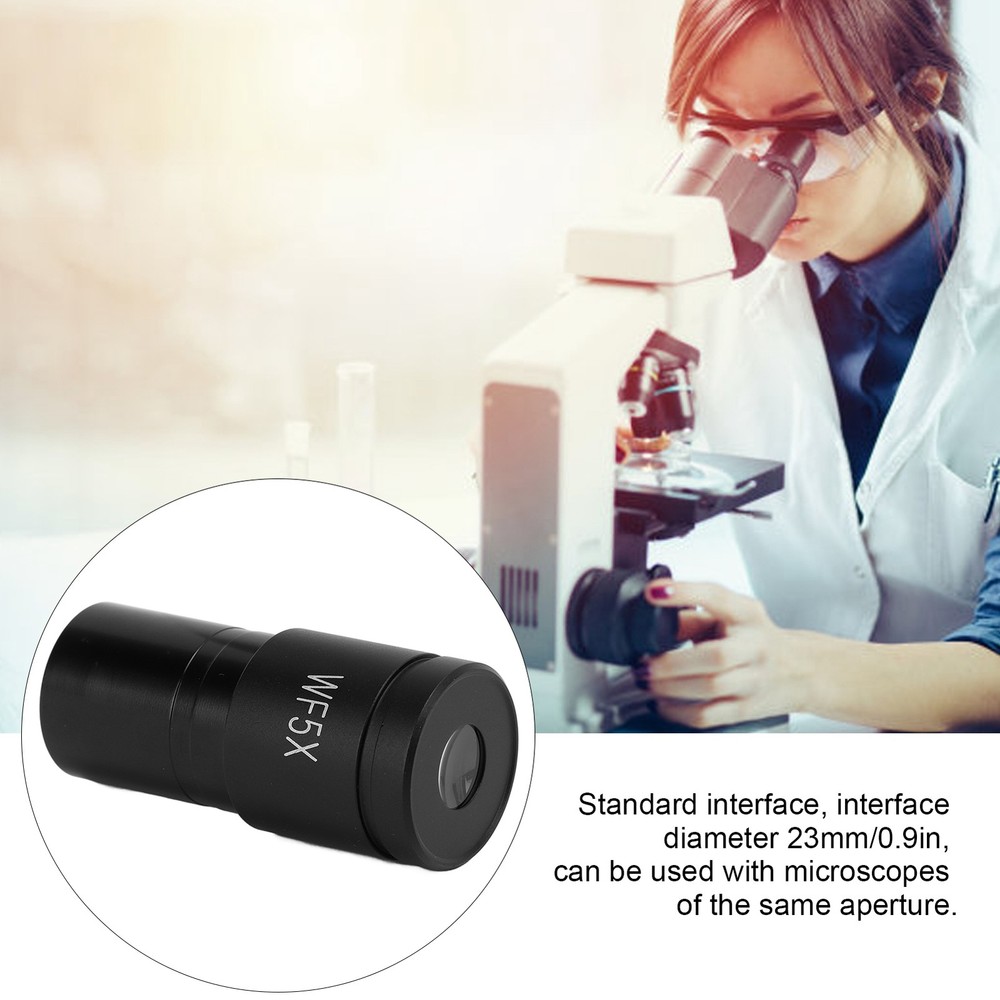 WF5X Microscope Eyepiece General Purpose High Definition Biological Type Wide