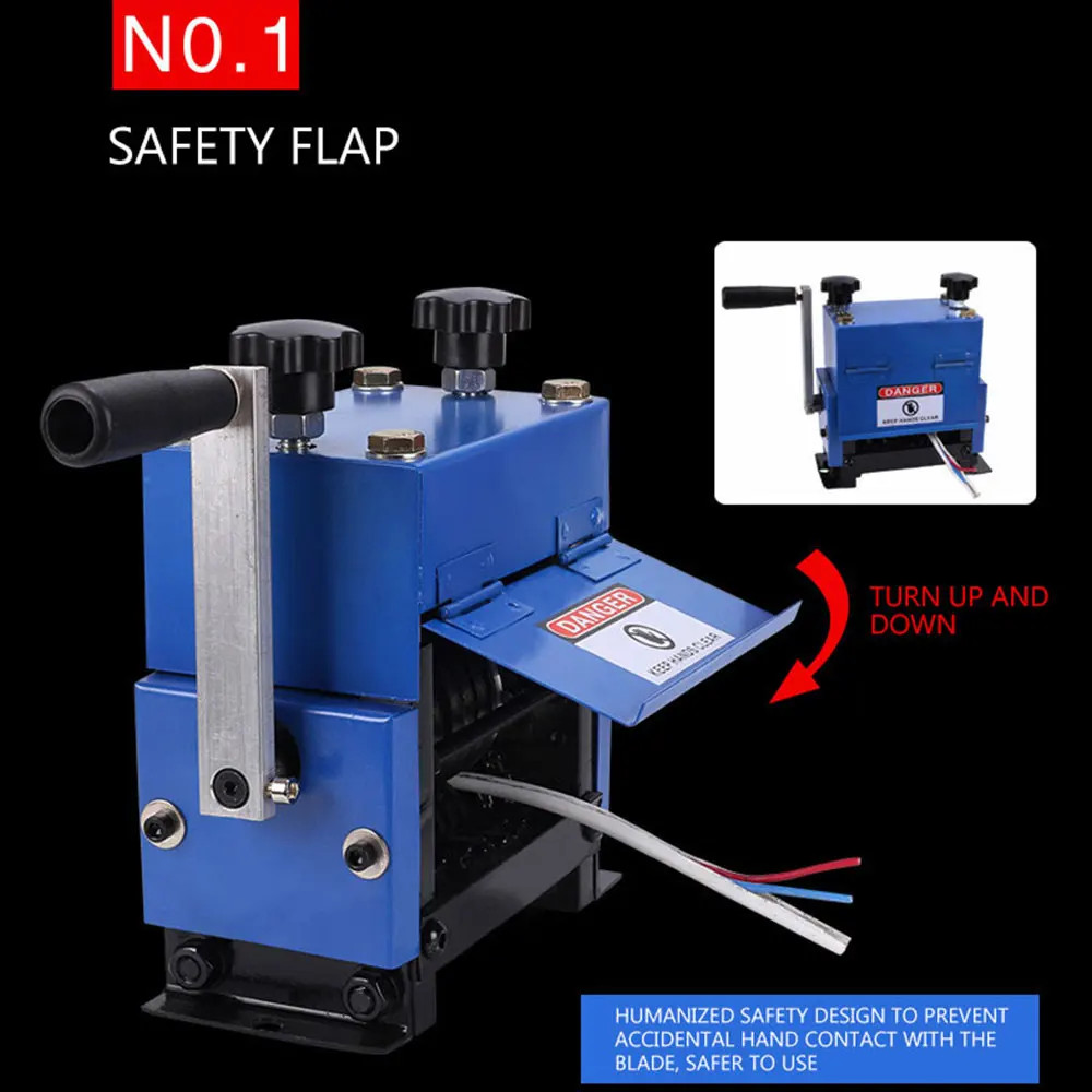 Hand Crank+Electric Drill Driven Wire Stripping Machine Small Stripping Machine