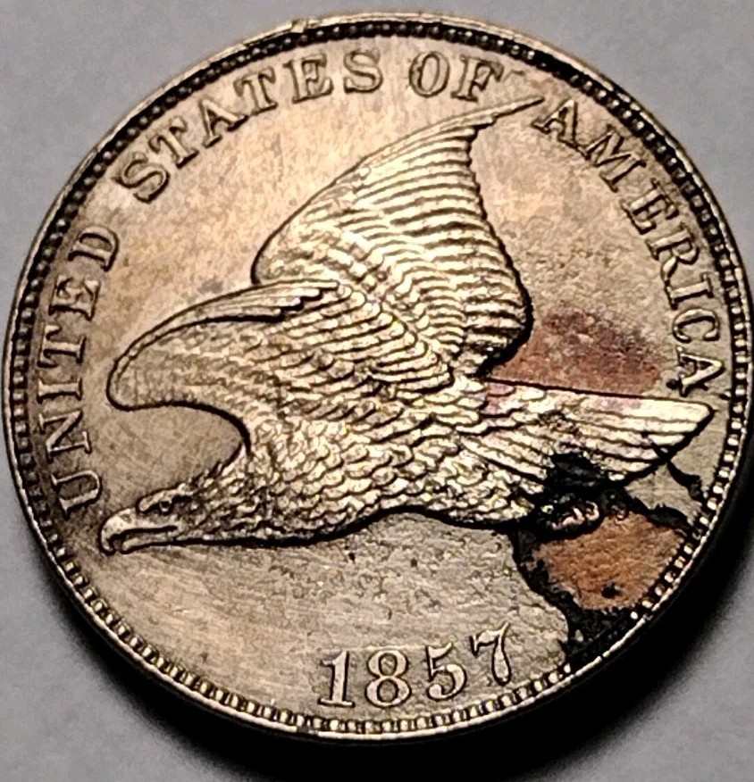 1857 1C Flying Eagle Cent C25-297