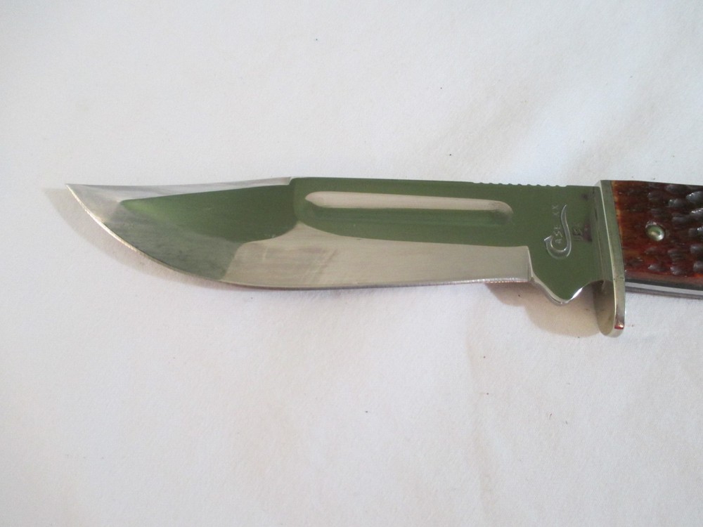 Case XX Fixed Blade Hunter Slab Side 647-5 SS with Sheath