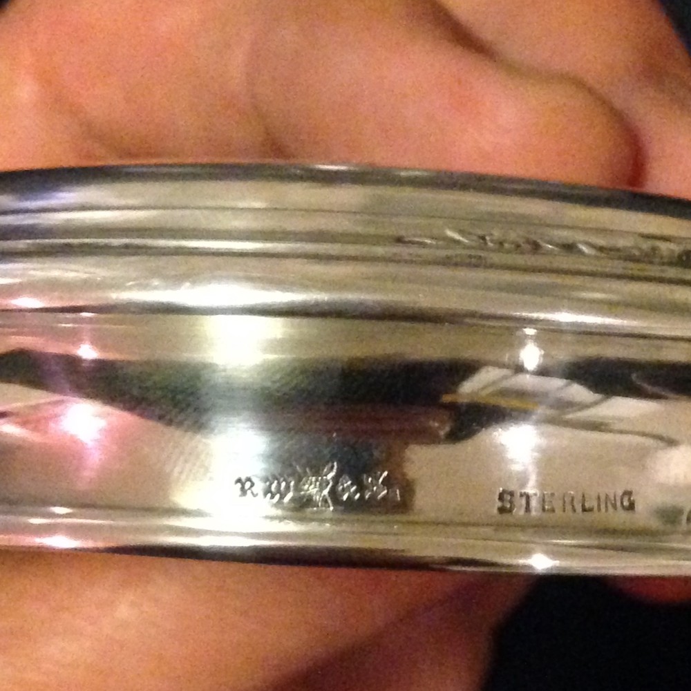 Sterling Silver & Glass or Crystal Container