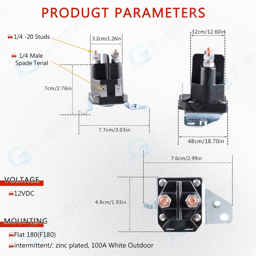 New Replacement Cub Cadet MTD Ignition Switch Module &12v Starter Solenoid Relay