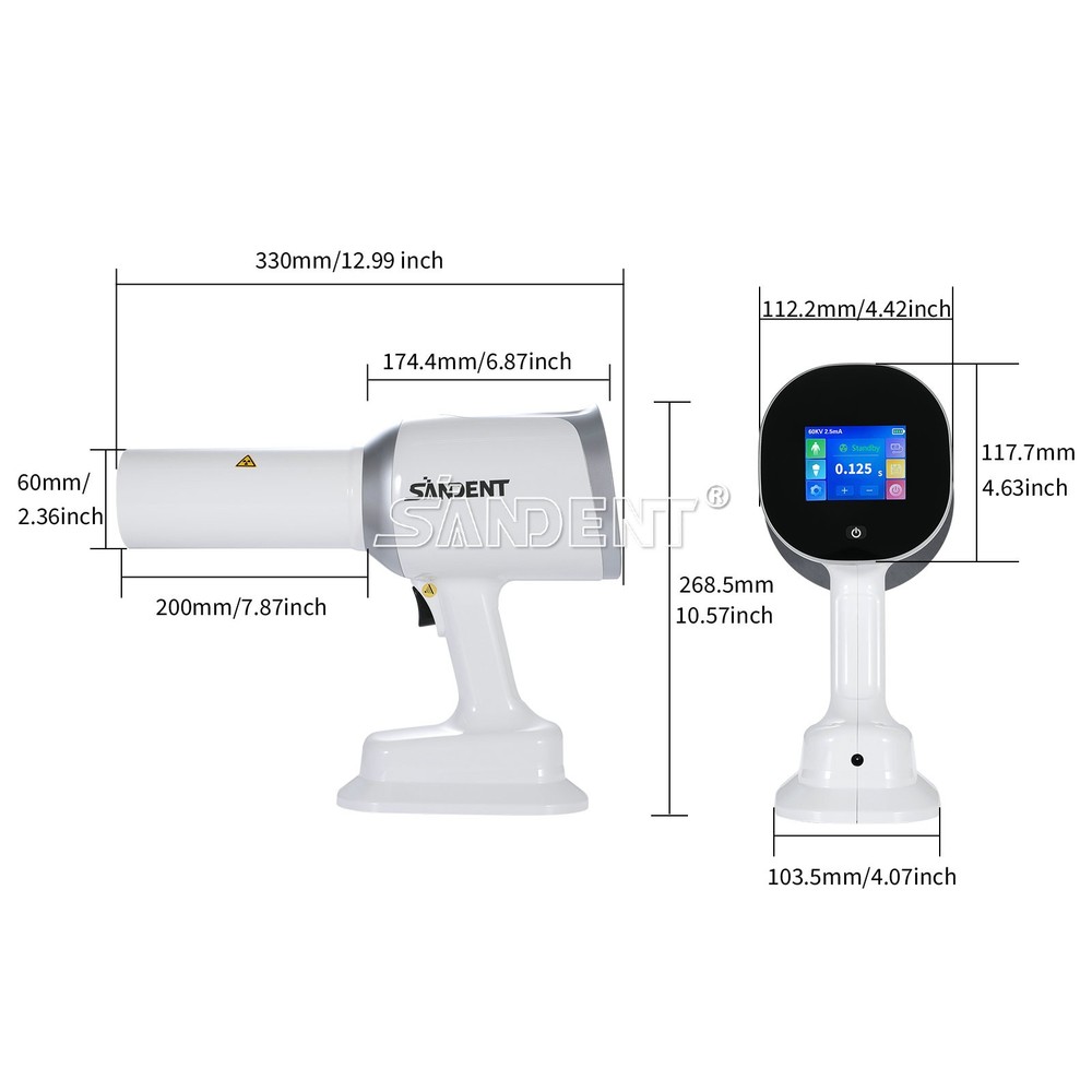 X Handheld Mobile Dental Ray Unit Digital Imaging System Machine +Scatter Shield