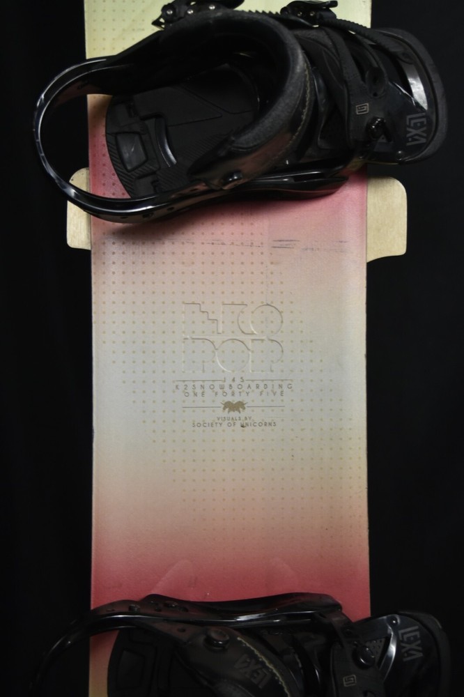 K2 ECO POP SNOWBOARD SIZE 145 CM WITH MEDIUM BINDINGS