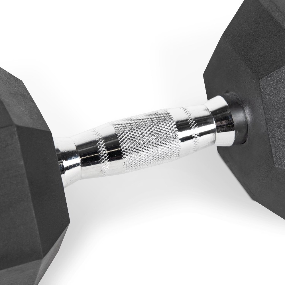 Barbell, 10lb Rubber Hex Dumbbell, Single