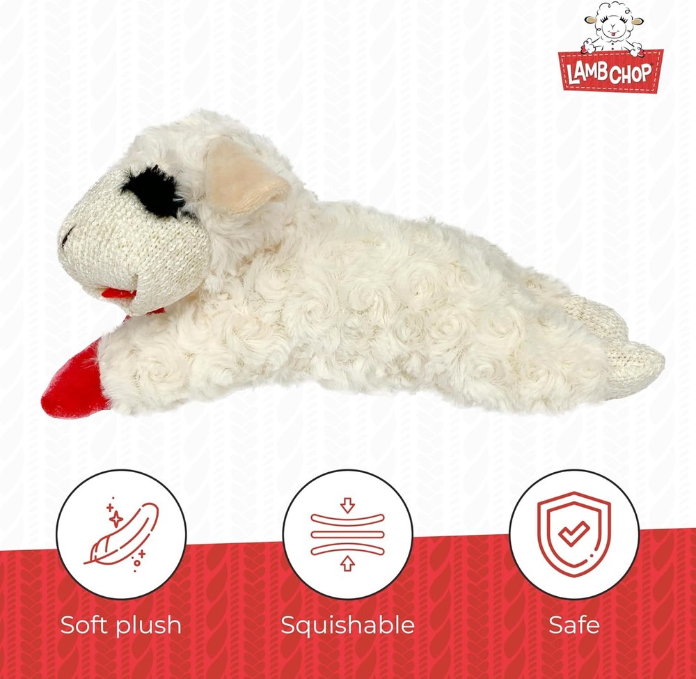 10" with 5 Squeakers, Soft & Cuddly