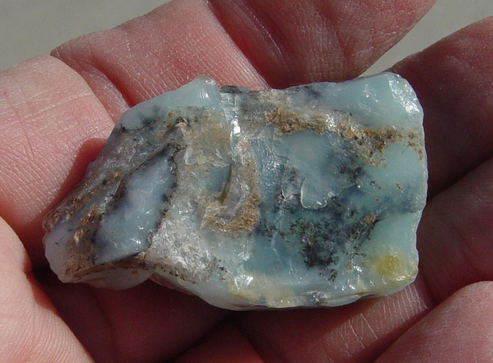 Andean Blue Dendritic Opal Rough T1184