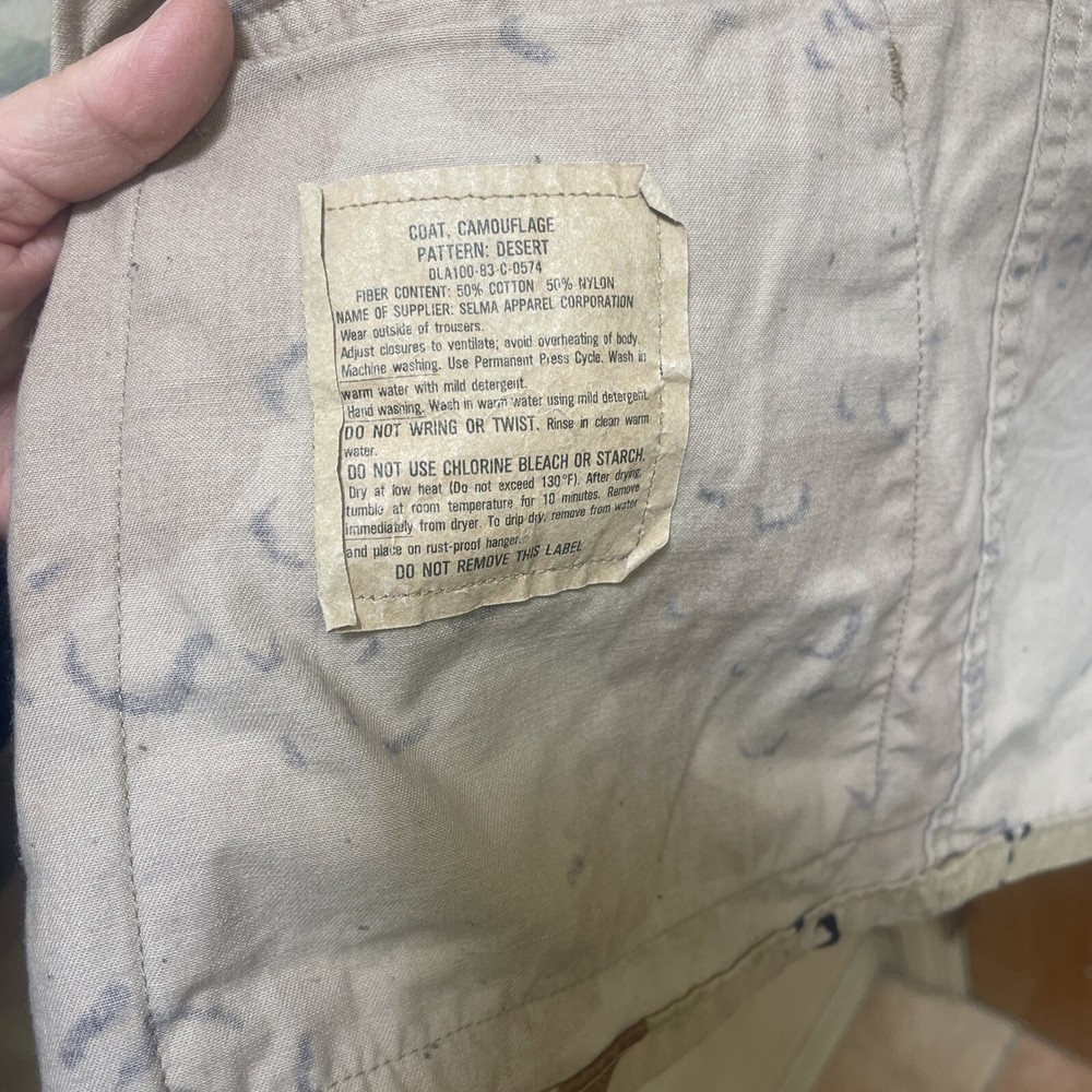 Vintage Desert Storm BDU Jacket Size Small-Long