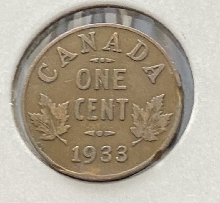1933 Canada One Cent 1